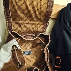 Cow hide purse